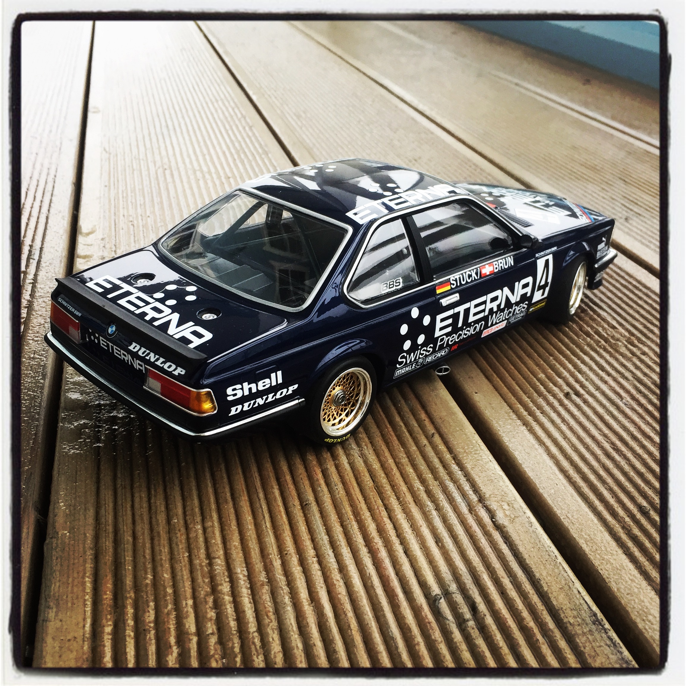 BMW 635 CSi (E24) Schnitzer Eterna, #4 Stuck/Brun, 3rd place Grand Prix Brno 1983, le 1 of 504pcs. (minichamps)