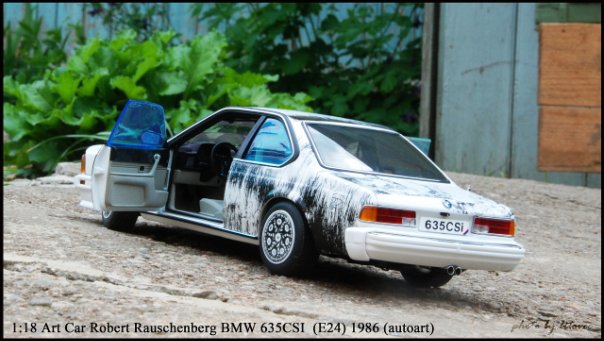 BMW 635 CSi, Robert Rauschenberg, 1986 (autoart)