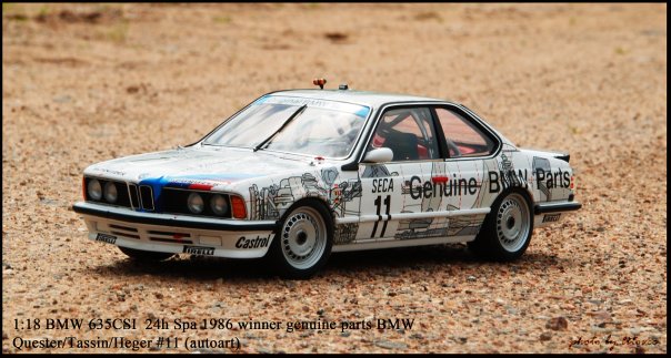BMW 635 CSi (E24) 24h SPA 1986, winner,  #11 Quester (autoart)