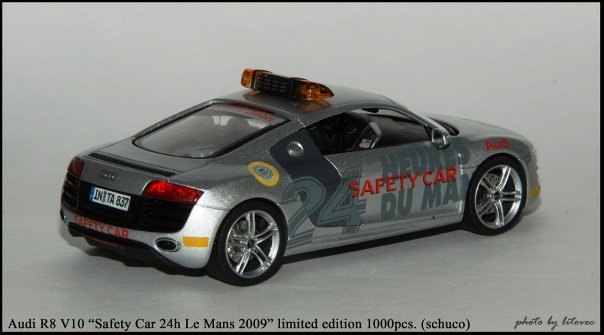 Audi R8 V10, “Safety Car 24h Le Mans 2009”, limited edition 1,000pcs. (schuco)
