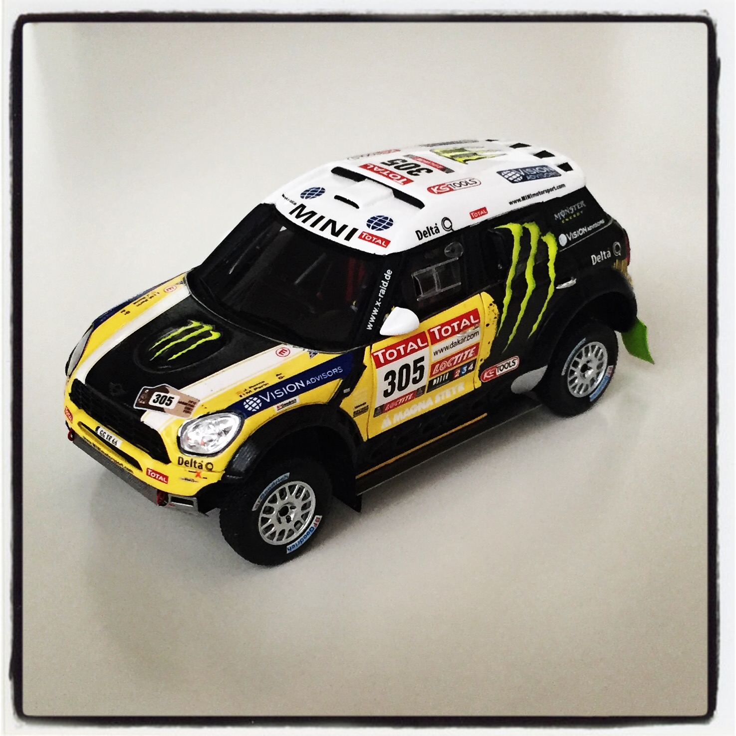  MINI Countryman All4 Racing, 2012, Dakar Tally 2nd place, Monster X-Raid Team, #305 N.Roma/M.Perin (tsmmodel)