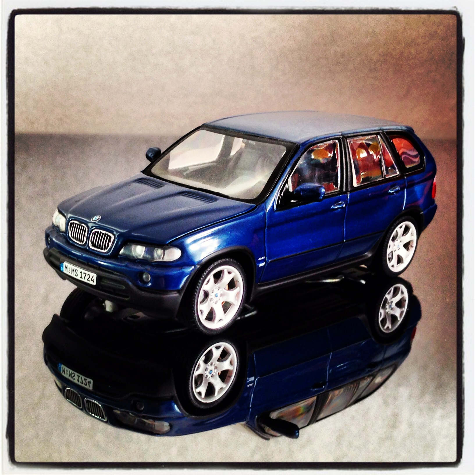 BMW X5 (E53) 1999, blue, SPECIAL EDITION (minichamps)