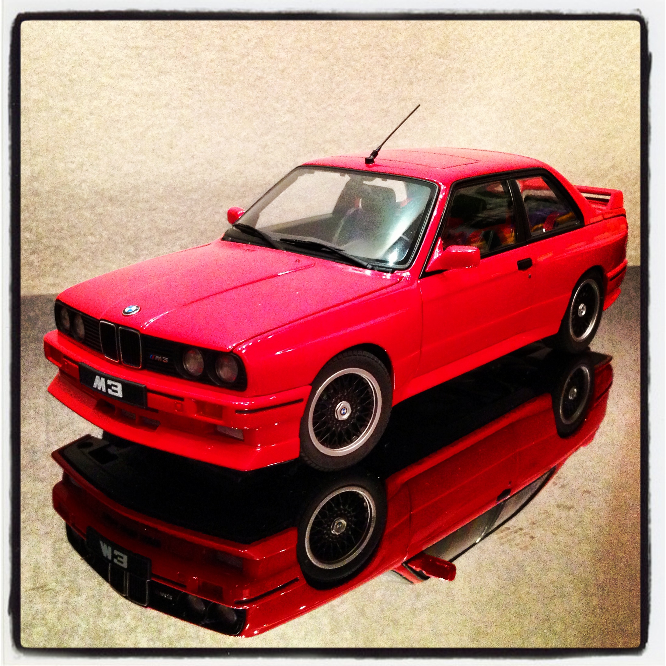 BMW M3 (E30) sport evolution, Cecotto edition 1989, red (autoart)