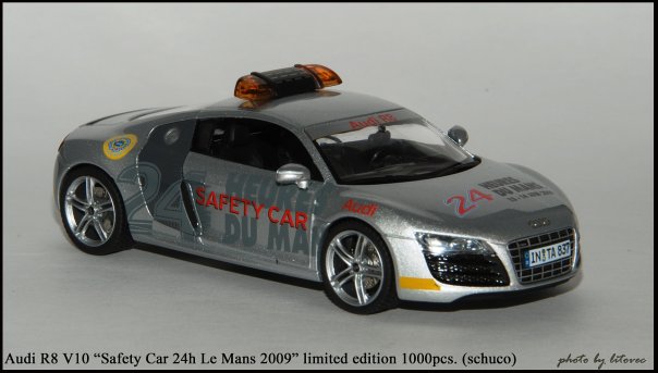 Audi R8 V10, “Safety Car 24h Le Mans 2009”, limited edition 1,000pcs. (schuco)