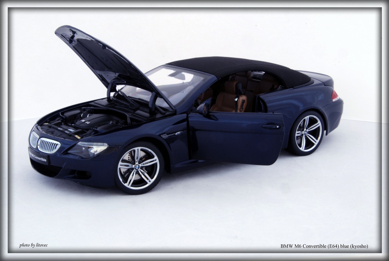 BMW M6 Convertible (E64) blue (kyosho)