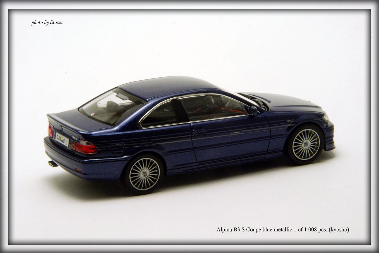 Alpina B3 S Coupe (E46) blue metallic, le 1 of 1,008pcs. (kyosho) 