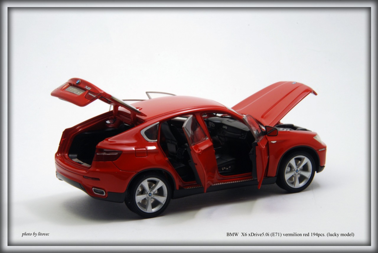BMW X6 xDrive5.0i (E71) vermilion red, le 1 of 194pcs. (lucky model)