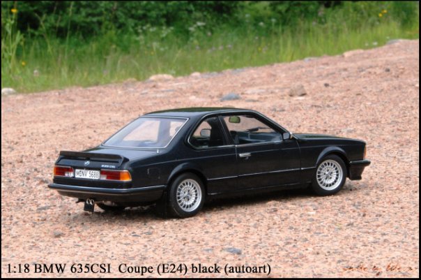 BMW 635CSI Coupe (E24) black (autoart) 