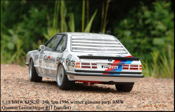 BMW 635 CSi (E24) 24h SPA 1986, winner,  #11 Quester (autoart)