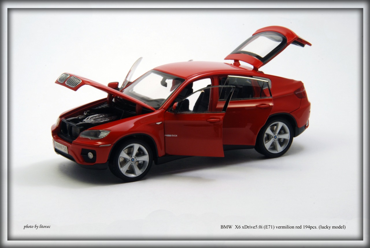 BMW X6 xDrive5.0i (E71) vermilion red, le 1 of 194pcs. (lucky model)