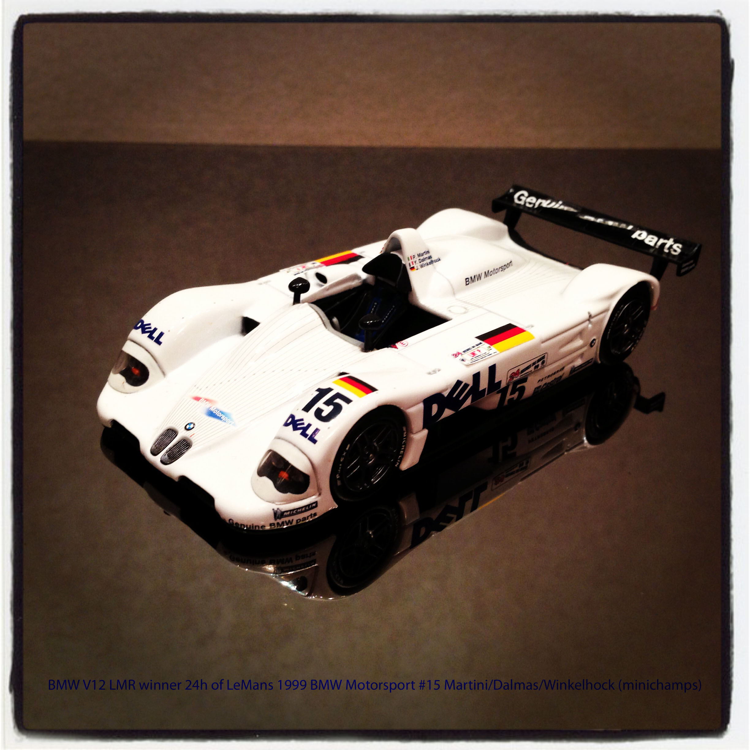 BMW V12 LMR, winner 24h of Le Mans 1999,  BMW Motorsport, #15 Martin/Dalmas/Winkelhock (minichamps)