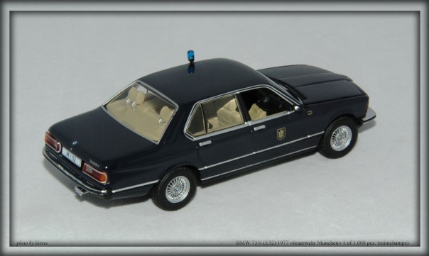 BMW 735i (E23) 1977, "feuerwehr Minich", le 1 of 1,008pcs. (minichamps)
