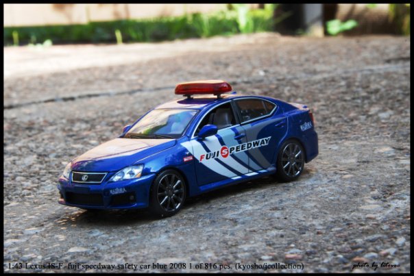 Lexus IS-F, fuji speedway safety car, blue, 2008, le 1 of 816pcs. (kyosho/jcollection)