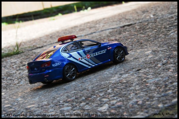 Lexus IS-F, fuji speedway safety car, blue, 2008, le 1 of 816pcs. (kyosho/jcollection)