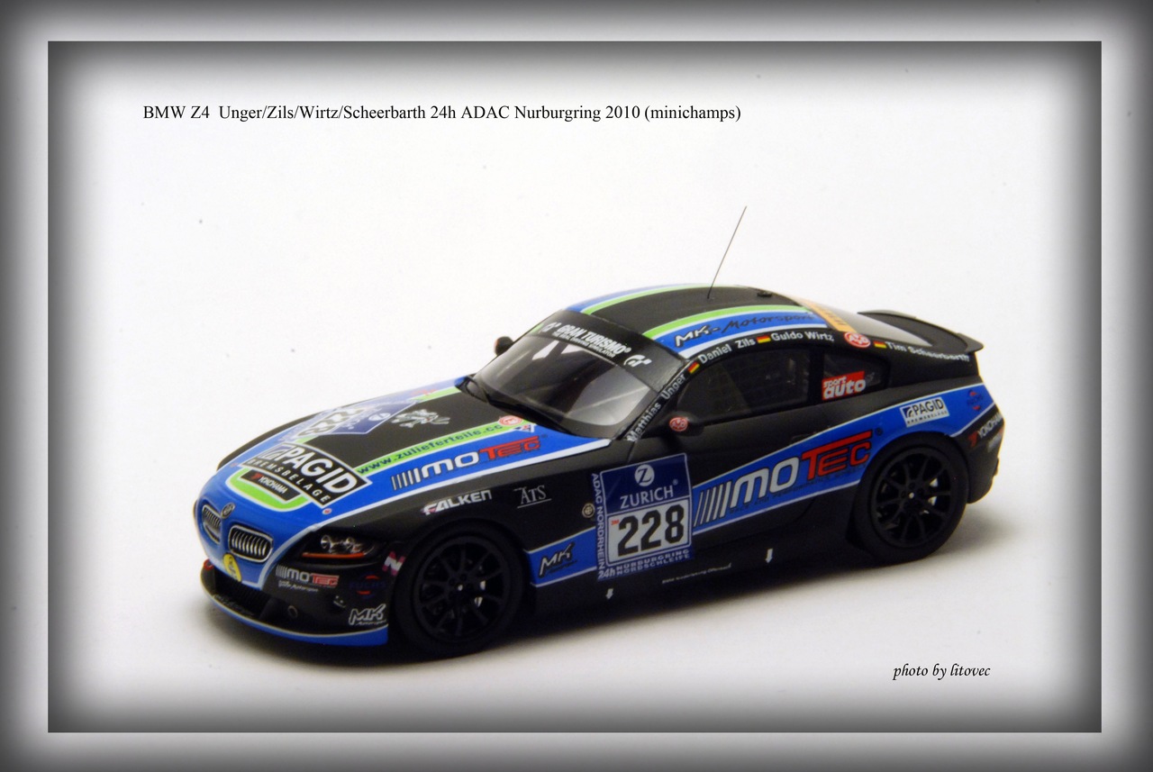 BMW Z4 (E85) #228 Unger/Zils/Wirtz/Scheerbarth, 24h ADAC Nurburgring 2010 (minichamps) 