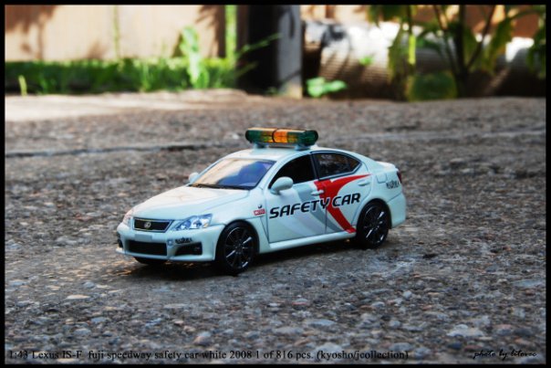 Lexus IS-F, fuji speedway safety car white 2008, le 1 of 816pcs. (kyosho/jcollection)